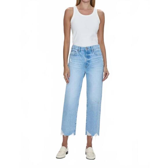 NEW PISTOLA cassie crop super high rise straight denim in leisure vintage - Picture 5 of 9